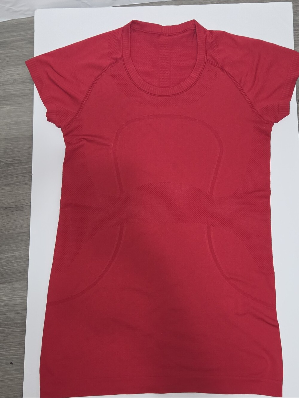 Lululemon Red Seamless Short-Sleeve Women's Top Size S-M